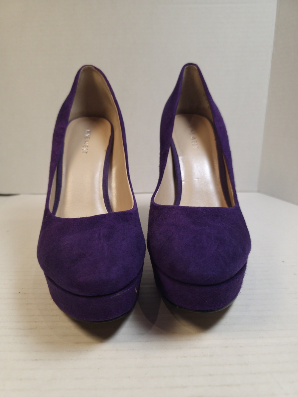 Nine West Purple Platform Pumps Like New